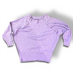 We The Free Purple Cowl Neck 3/4 Sleeve Slouchy Top - Size Medium